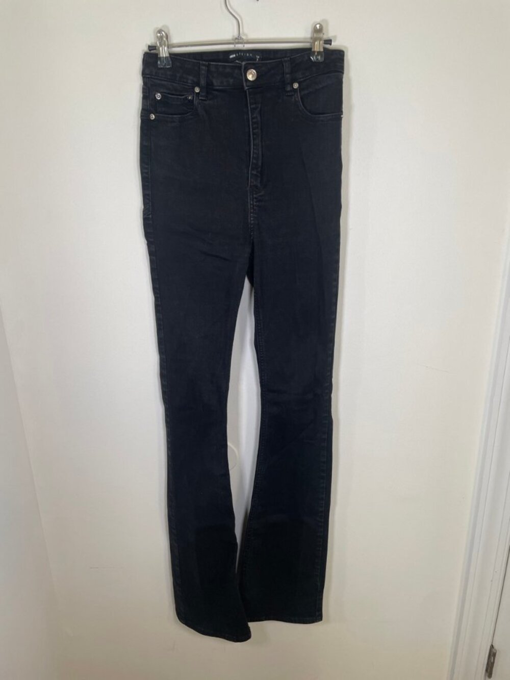 ASOS Design Black High Waist Flare Jeans